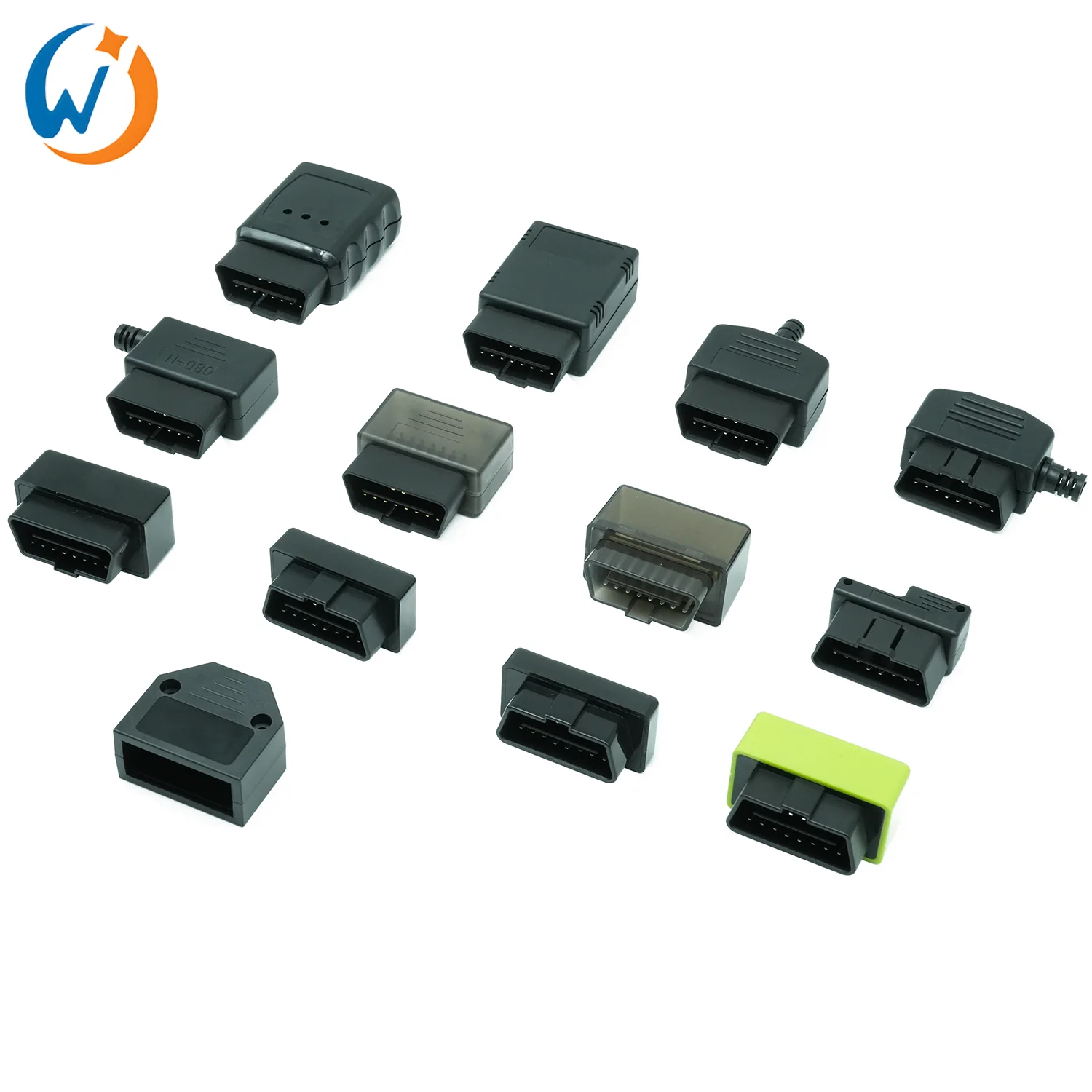 Only Housing No PCB OBD Plug OBD2 16pin Male Connector Case Enclosure Cover Shell for OBD2 Connector