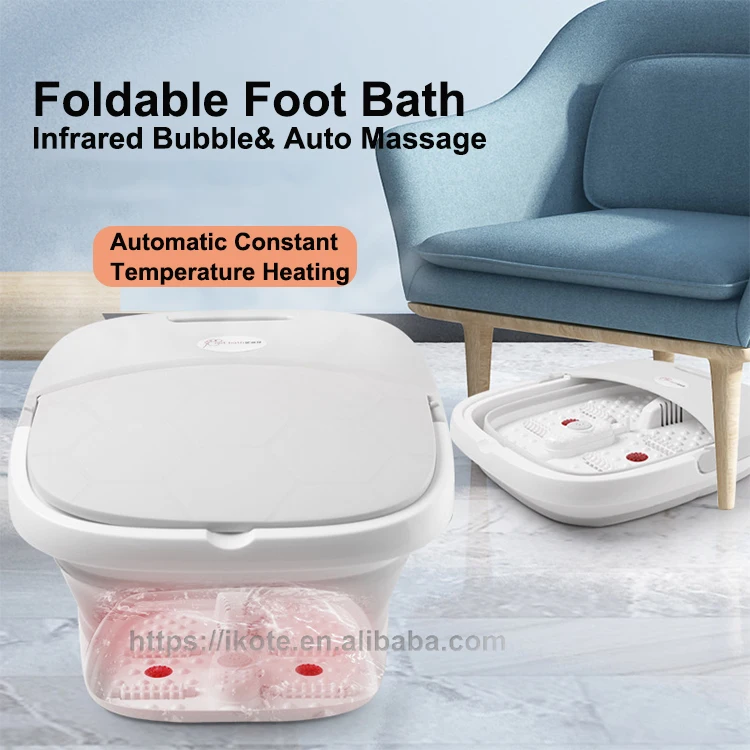 Portable Relax Foldable Soaking Bucket Basin Foot Massager Collapsible Pedicure Foot Spa Bath for Family Customized 220V 20cm