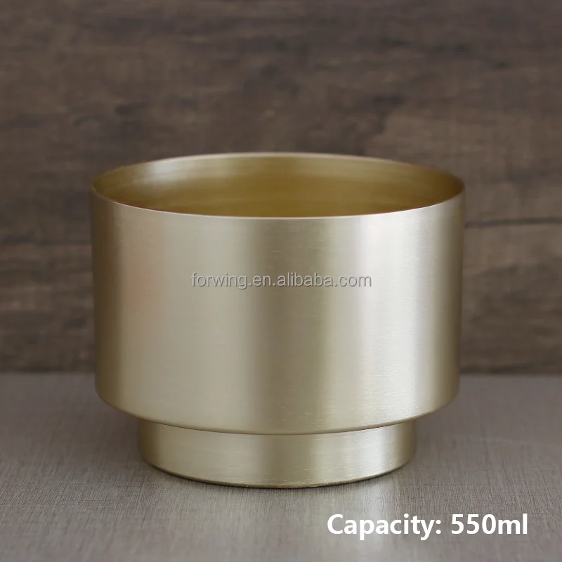 Wholesale Empty Aluminum Candle Containers Custom logo Color Metal Candle Jar with Lid for candle making manufacture