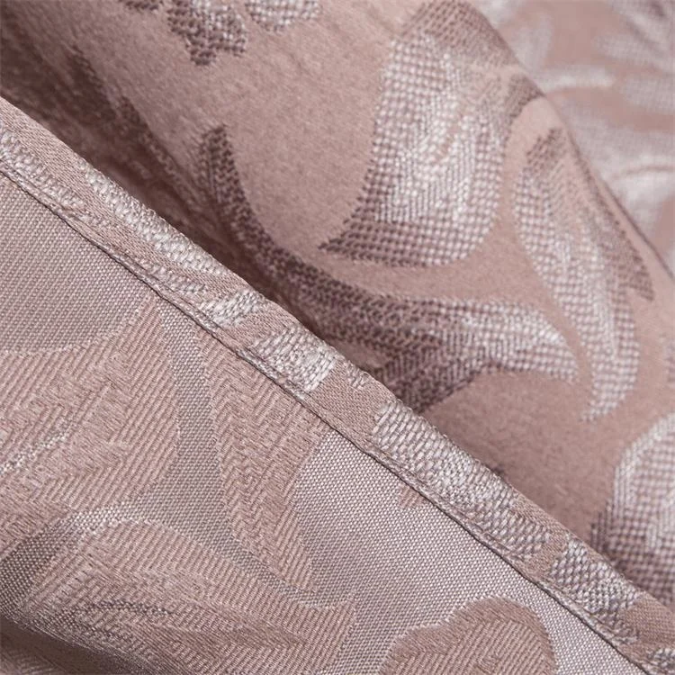 Wholesale living room floral jacquard ring top window curtains