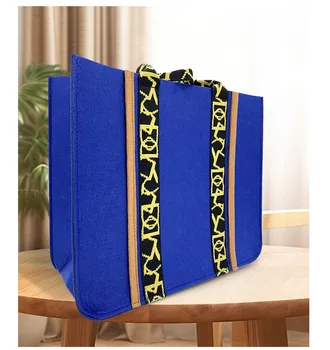 Cheap Price Foldable Big Size Storage Boxes Clothes and Blanket Storage Boxes Felt Shopping Tote Women Bag