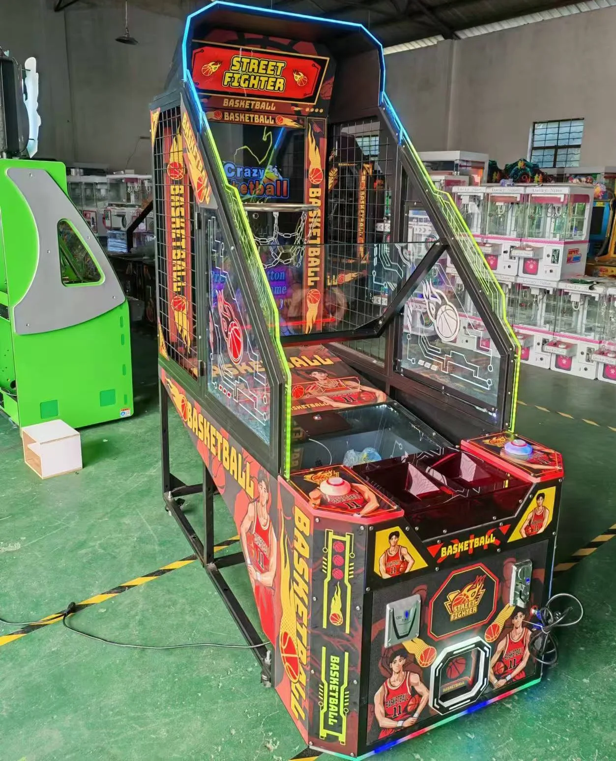 Funpark Factory Price Electronic Basketball Machine Street Arcade Game Coin Operated Games factory