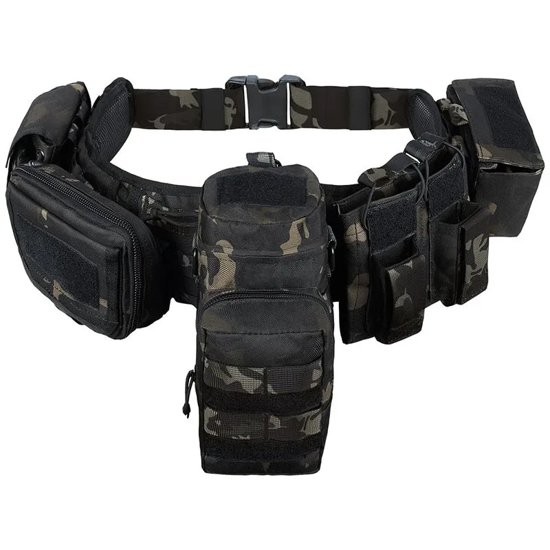 Premium Adjustable High Quality Breathable Tactical Battle Belt and Durable Duty Belt Outdoor Hunting Utility Adjustable Belt