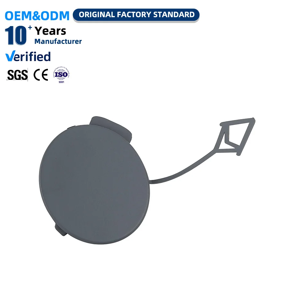 C2Z13457-A Grey Auto Parts Front Bumper Eye Cap Trailer Cover Front Tow Hook Cover for Jaguar XF2012-2015