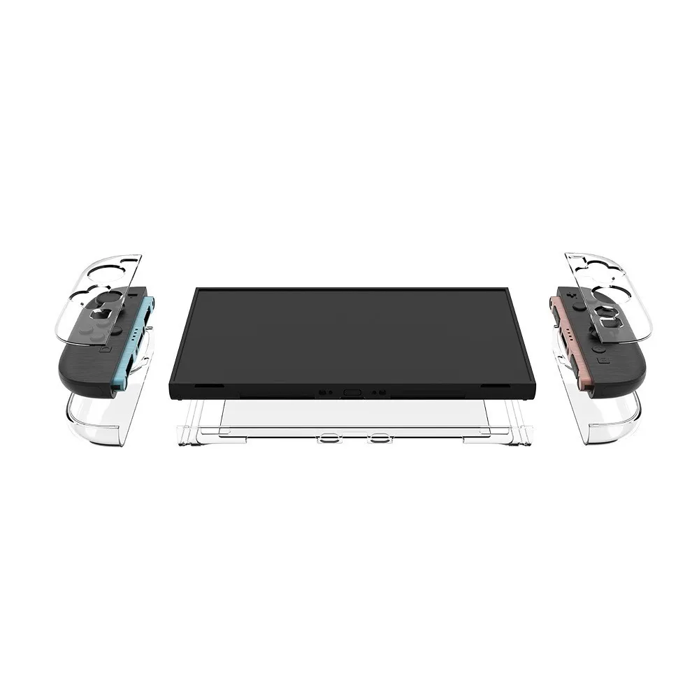 product laudtec protective case for nintendo hard case for switch 2 case clear back cover skin shell for switch lite accessories-5
