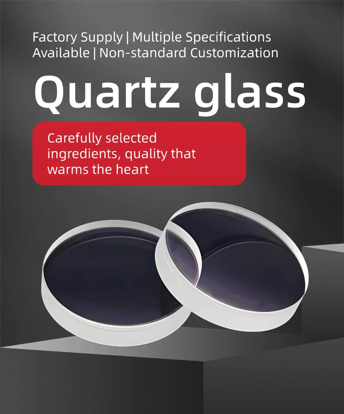 Clear tempered safety glass panel with high transparency