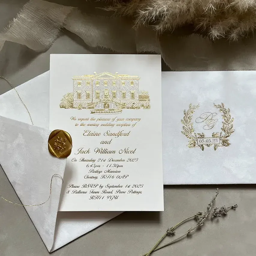 Floral Design Wholesale Velvet Envelope Pink Rose Paper Wedding Invitation With Vellum Wedding Invitation Cards details