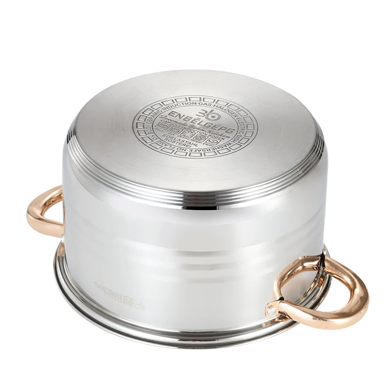 Wholesale Kitchen Ware Cooking Pot Set 12pcs Stainless Steel