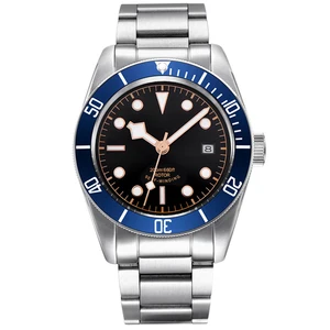 OEM Custom Logo Leisure NH35 Automatic Mechanical Sapphire 316L Stainless Steel Blue Men's Diving Watches