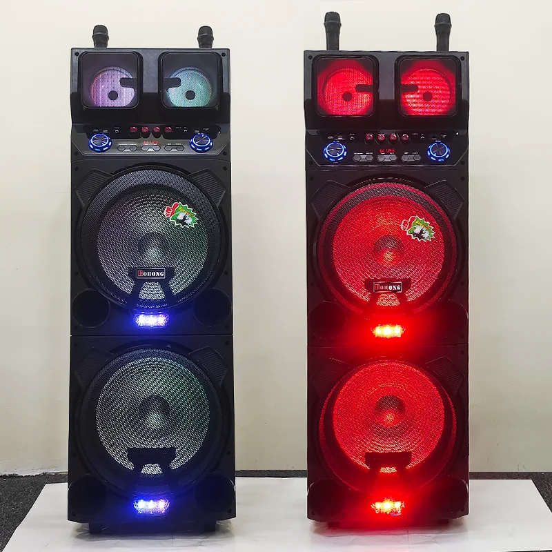 Mt1599 Parlantes Dual 15 Inch Speaker 120w Big Tws Bass Party Hot