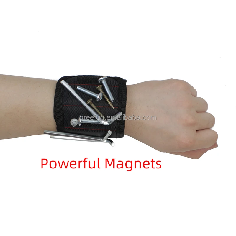 magnetic wrist band strap holding screws