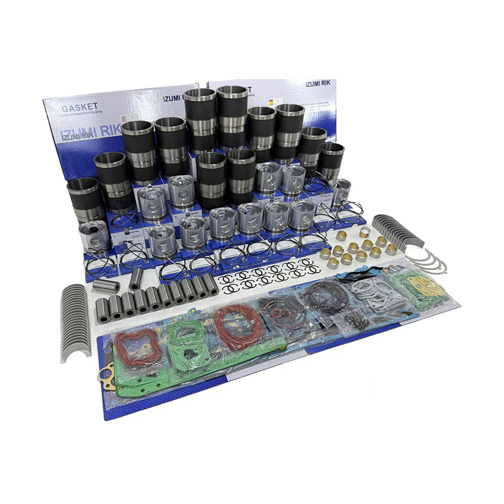 IZUMI RIK S12R-PTAA-2 Overhaul Rebuild Kit with Overhaul Kit Bearings with Thrust Washer for Mitsubishi Diesel Engine Parts