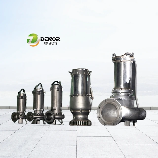 Submersible Sewage Water Pump with Anti-Clogging Stainless Steel Impeller for Wastewater Treatment Plants