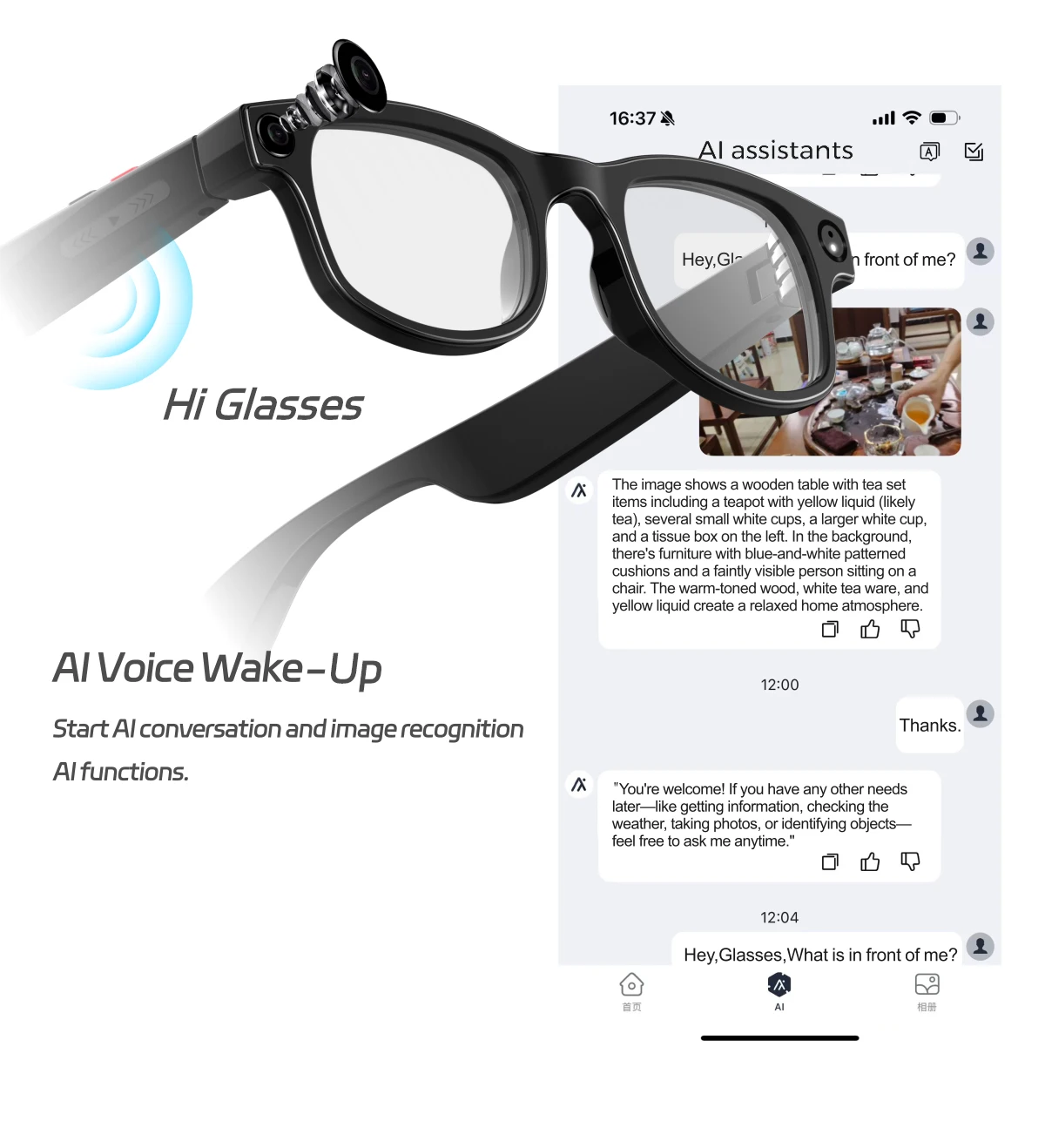 Chinese factory supplier supply  Ik-g1 Smart Glasses With Jl7018f Main Control Chip 290mah Battery Ar Navigation & Real-time Translation For Powerful Performance - Buy Intelligent 8mp Camera Glasses magnetic Charging Ar Navigation jl7018f Chipset Smart Glasses 30 Hours Music Playback 3 Lens Effect Glasses smart Glasses With Jl7018f Chip 290mah Battery Ar Navigation real-time Translation Smart Glasses 8mp Camera With 3 Lens Effects 290mah Fast Charging Smart Glasses