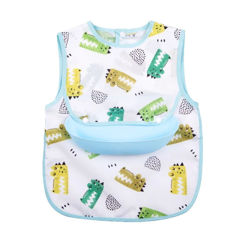 baby Detachable PEVA Bibs waterproof