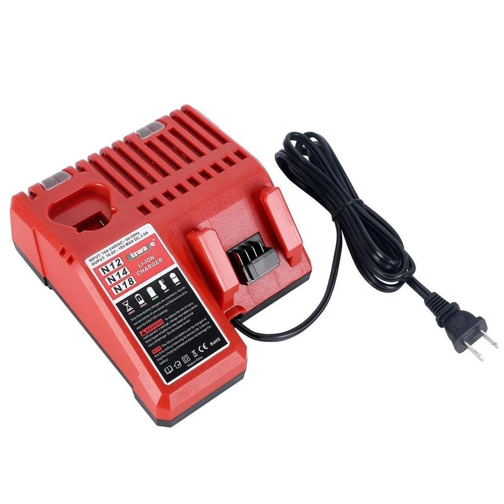 
Зарядное устройство 48-59-1812 подходит для литиевых батарей 12-18 в Milwaukee M12 M14 M18 48-11-2420 48-11-1850 48-11-2401 