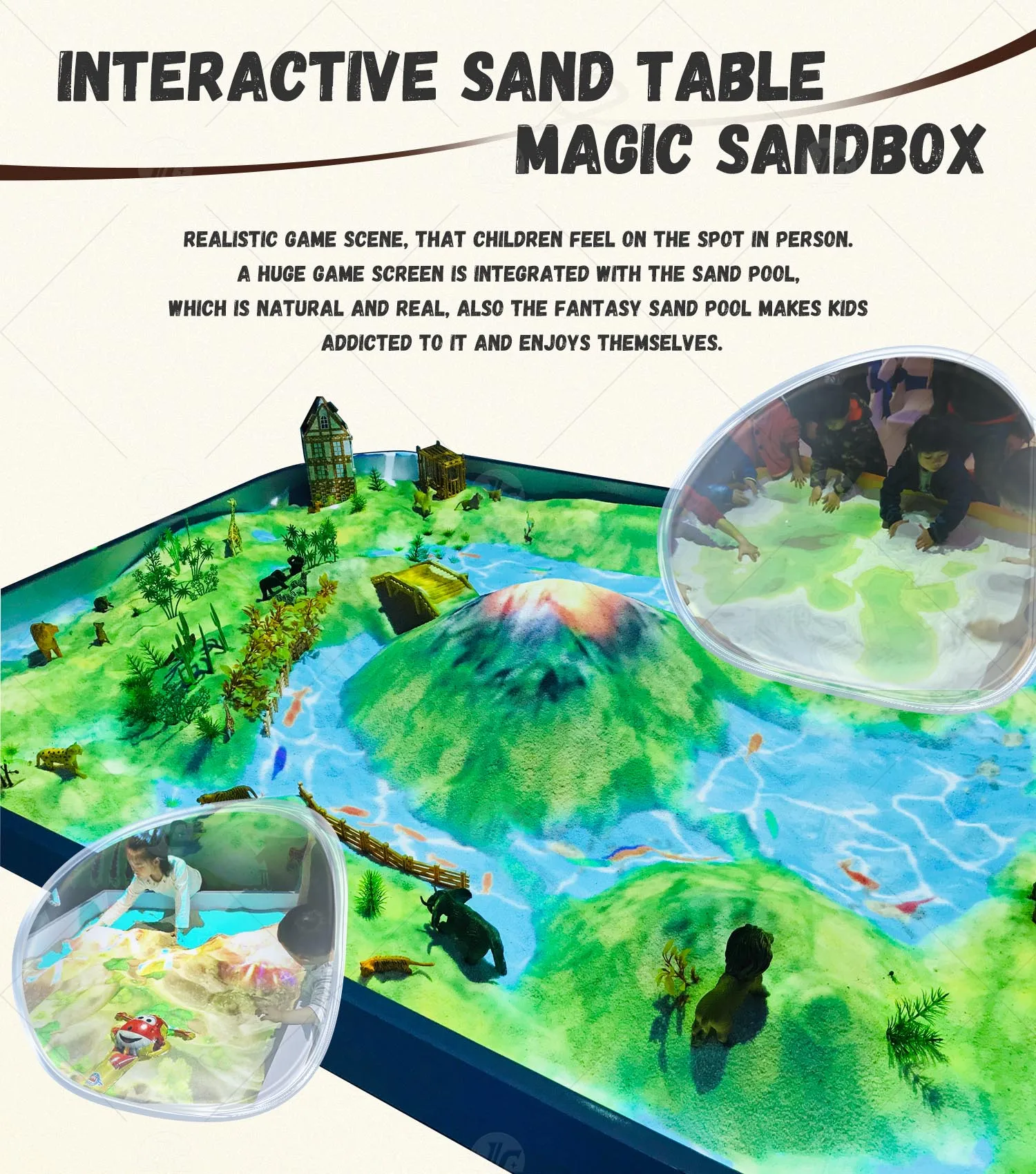 Beach Game Magic Sand Children's Playground Equipment Projector Sand ...