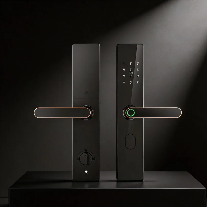 قفل ذكي متكامل للمناولة مع وظائف كاملة لقفل الأبواب الأمني بالبصمة وكلمة المرور الرقمية من شركة كايسستار