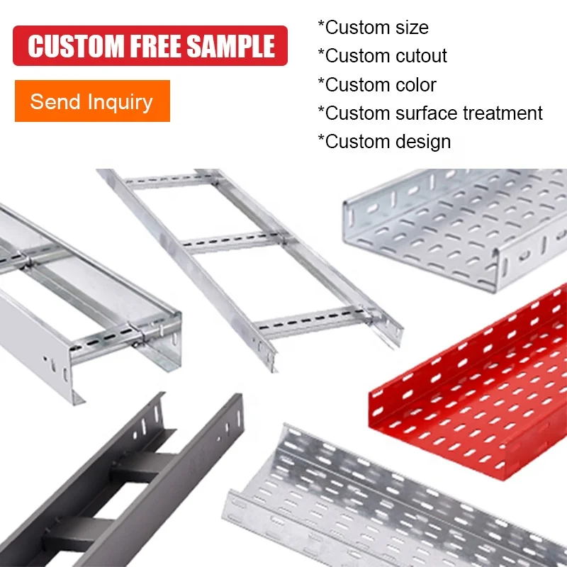 Powder Coated Different Colors OEM Customized Galvanized Cable Tray Price