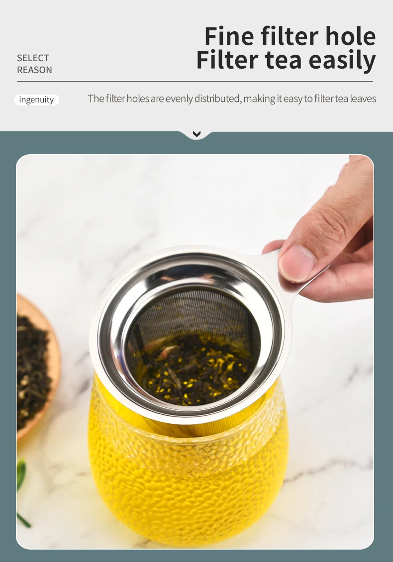 Customized Tea Strainer Basket Food Grade Stainless Steel Professional