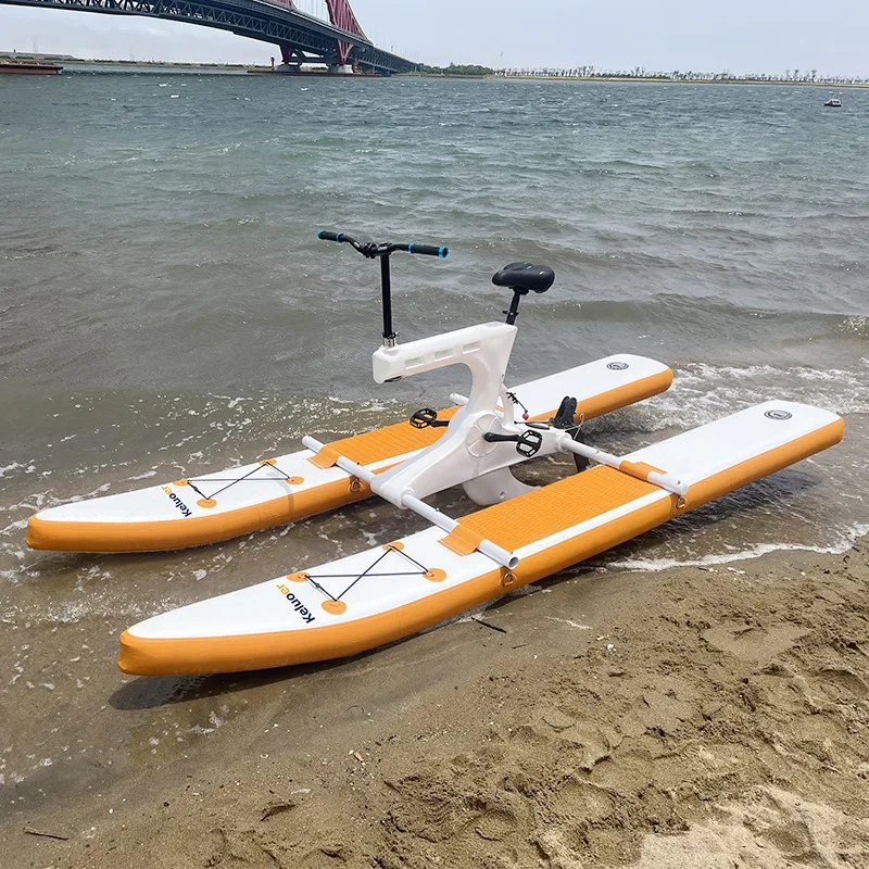 Double Person Inflatable Floating Water Bike Inflatable Cycle Water