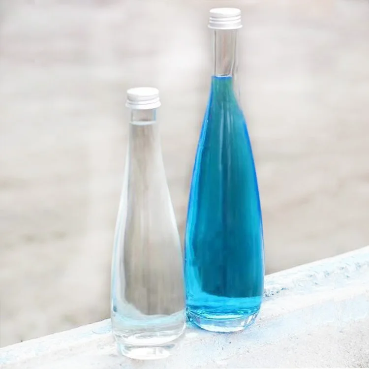 Aegean Blue Long Neck Glass Bottle