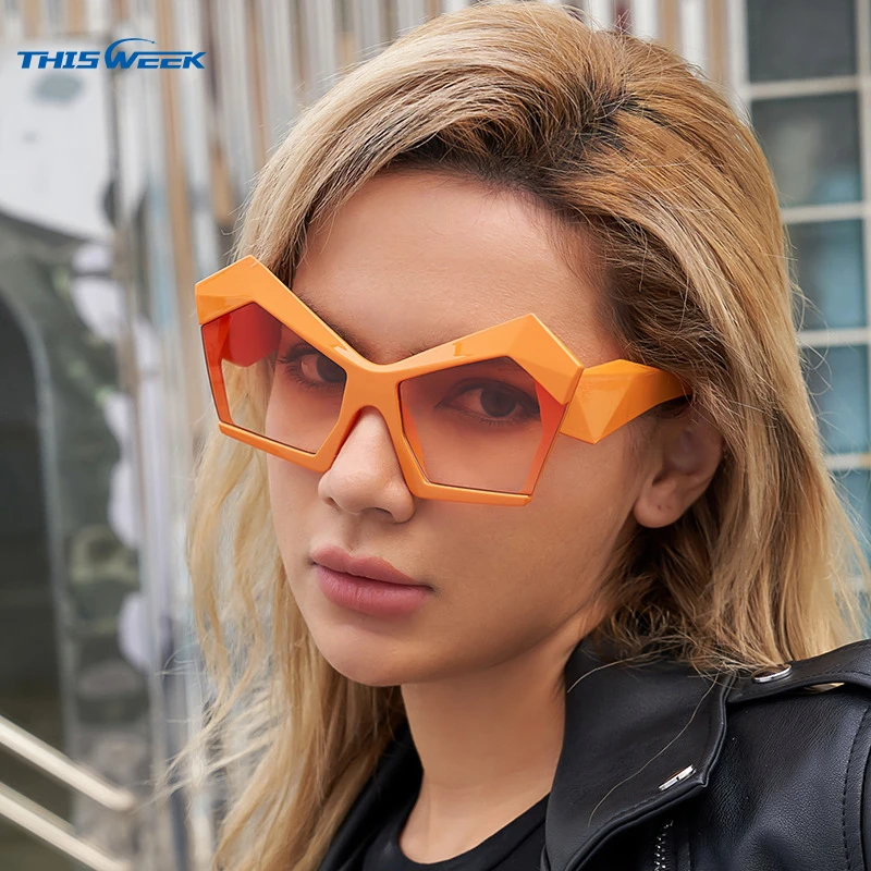 designer orange sunglasses