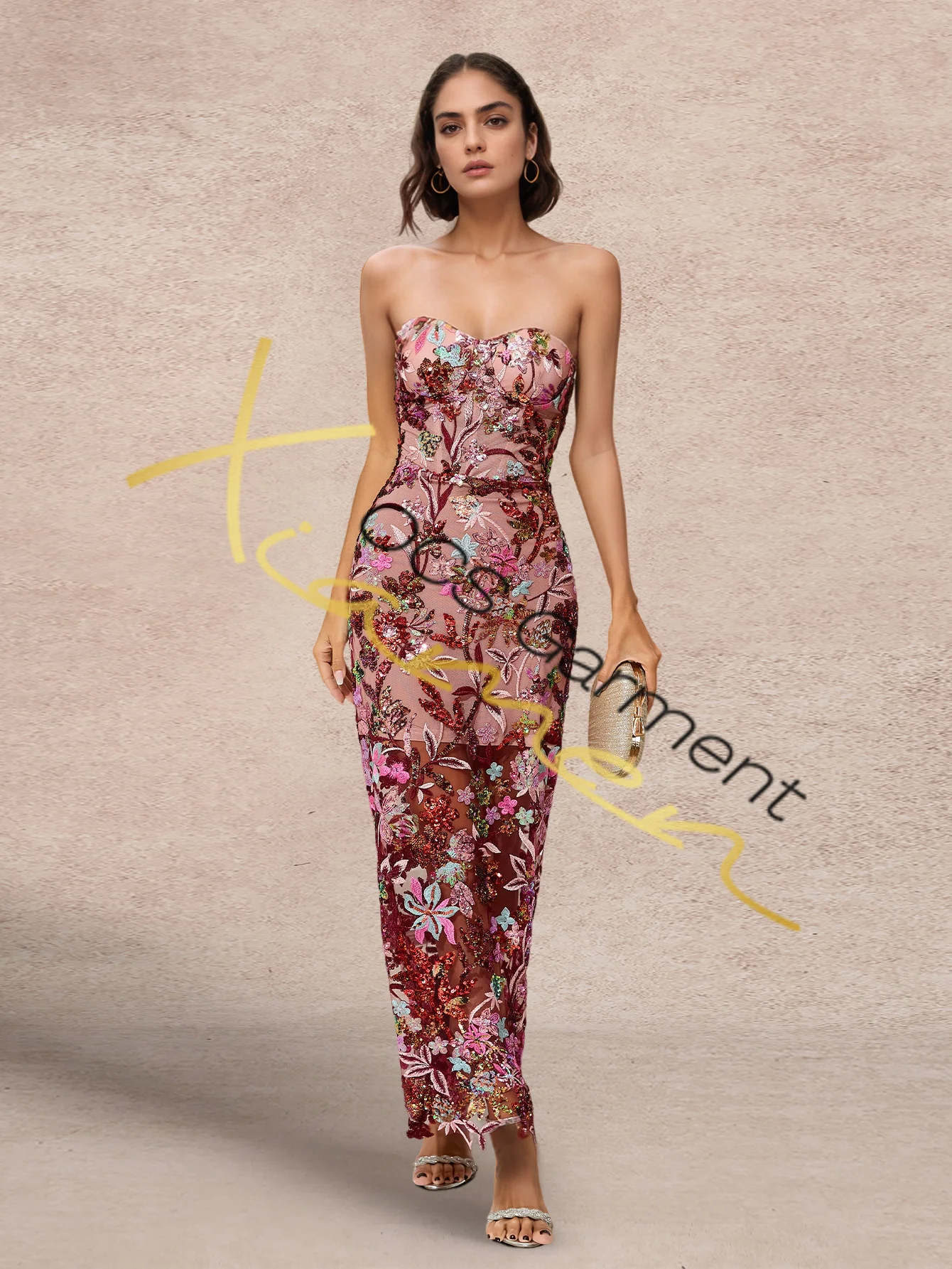 glitter bandage dress Glitter Bandage Zip Dress