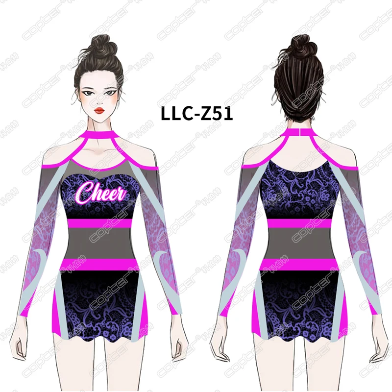 Custom Cheerleading Uniforms Outfit Skirt Sexy 2 Piece Oem Glee Girls ...