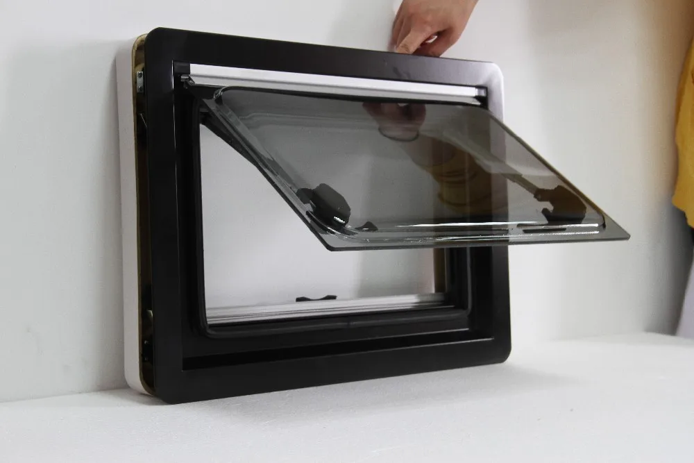 High Quality  Maygood Right Angle caravan Window Side Window Rv Window With Fly Screen Rv Accessories