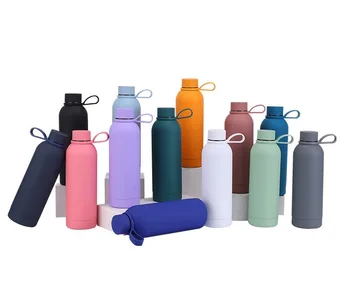 Hot Sale vacuum bottle 350ml sports double wall stainless steel water bottle with handle