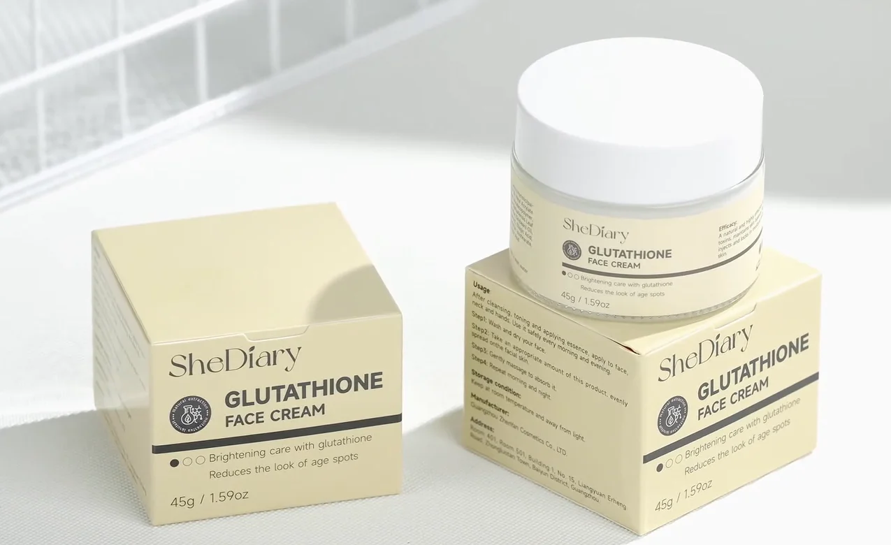Glutathione Brightening Cream Anti Dark Spot Whitening Facial Moisturizer Skin Tone Corrector Hydrating Face Cream OEM Supply