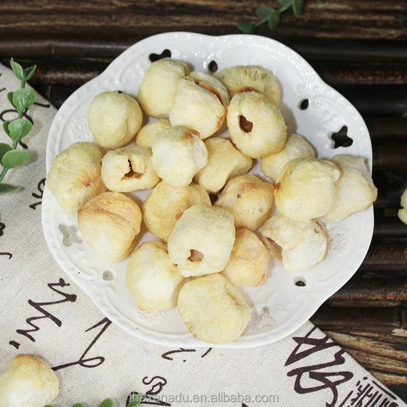 Freeze Dried Lychee Pieces Without Seeds Organic Crispy Litchi Fruit for Juice/Bakery/Snacks/Powder Wholesale 0 Sugar 0 Fat