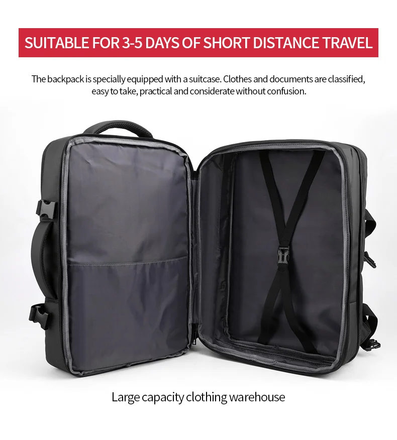New Bag Laptop Usb Charging Men College School Waterproof Backpack Bag Travel Backpacks for Men