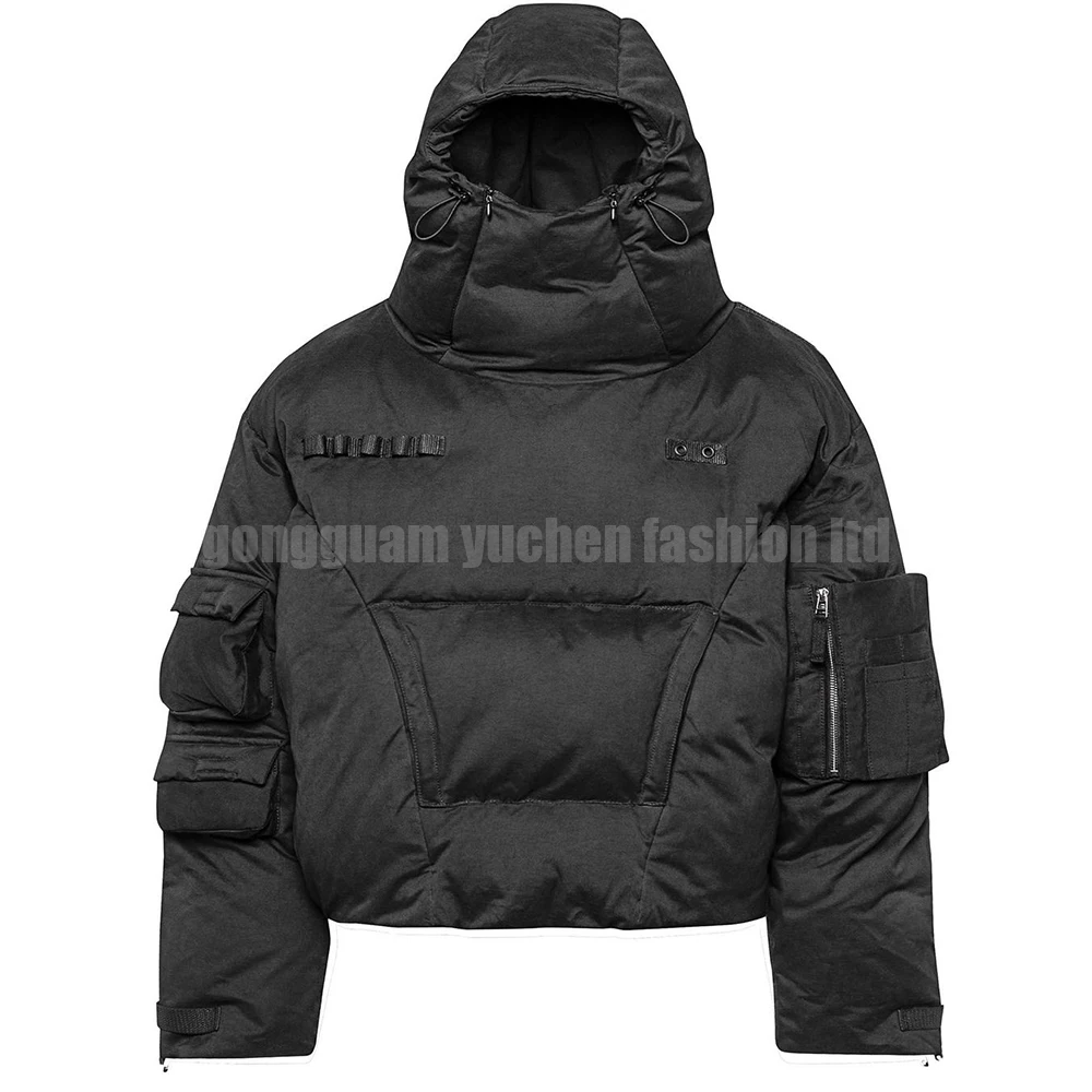 Men's Waterproof Puffer Jacket For Winter With Multi Pockets_voghion.com