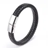 Pelle nera + fibbia argento