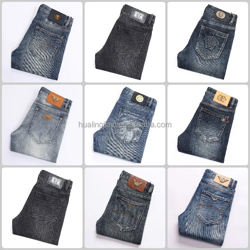 Factory Wholesale Denim Pants,Slim Fit Men's Loose Fitting Straight Leg ...