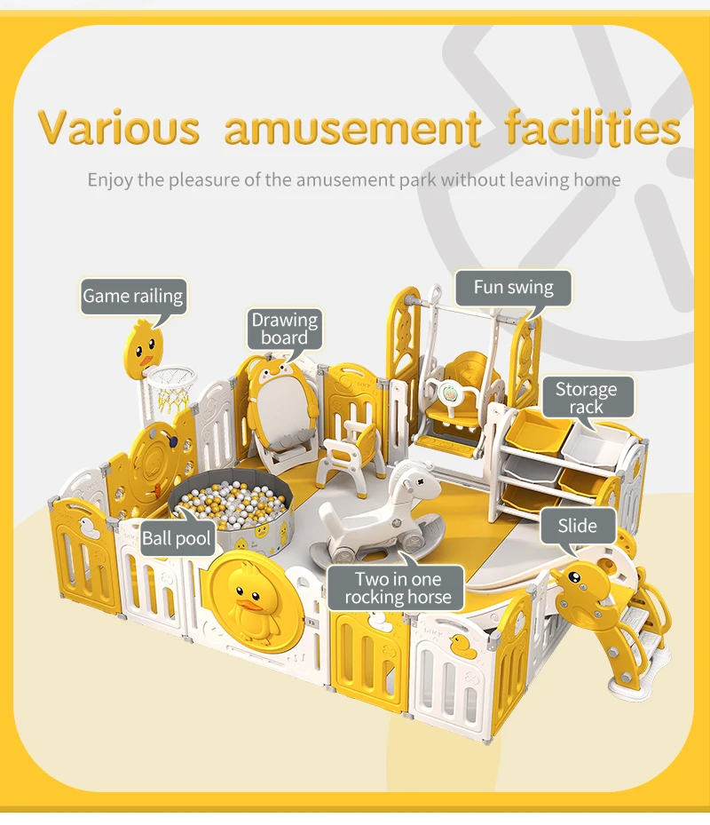 Yellow Duck Durable Plastic Mini Basketball Hoop with Electronic Scoreboard Inflatable Pool Floating Toy Slide