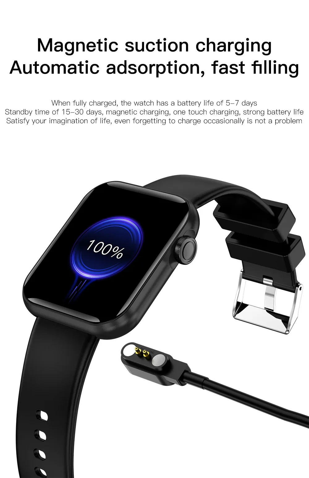 product new smart bracelet ips for bluetooth call message reminder blood oxygen heart rate monitoring silicone for ios-3