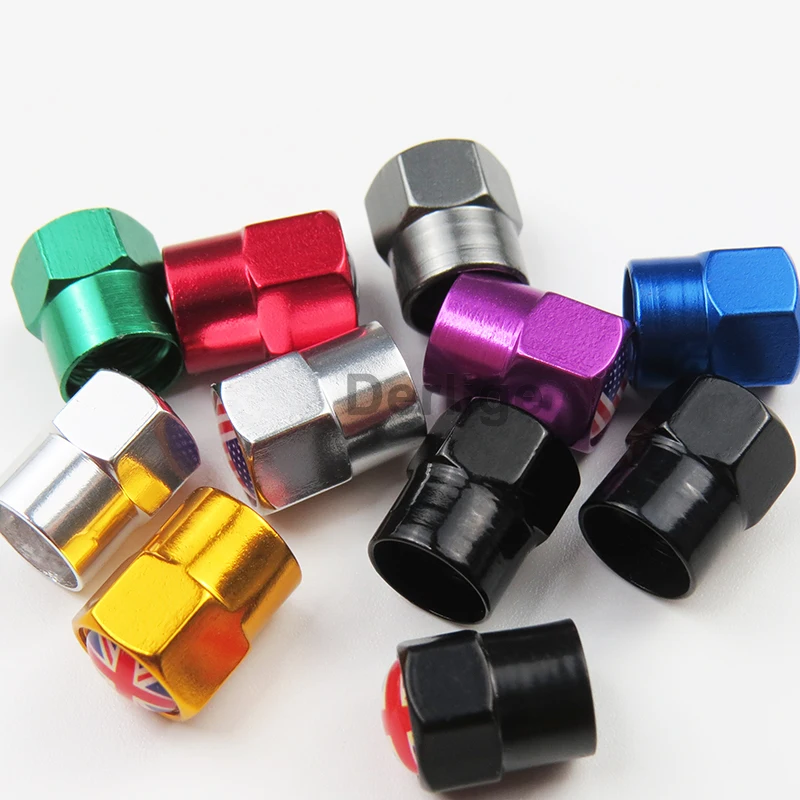 Colorful Metal Tire Valve Caps Car Motorcycle Bike Valve Stem Covers