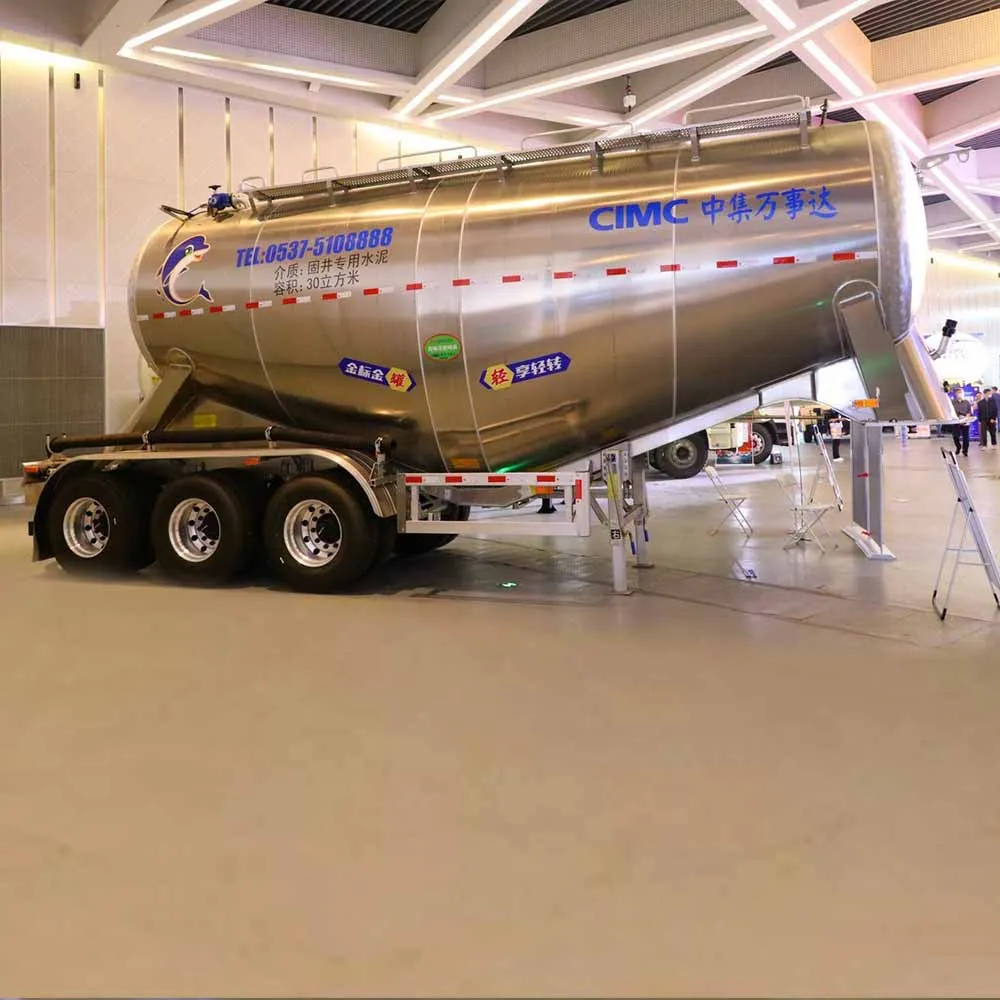 Customized High Quaility 3/4Axles Bulk Cement Semi Trailer 30CBM 40Cubic Meters Carbon Steel Cement Bulker Truck Trailer factory