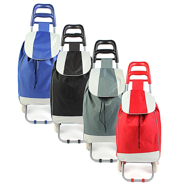 Supermarket Grocery Foldable Shopping Trolley Cart