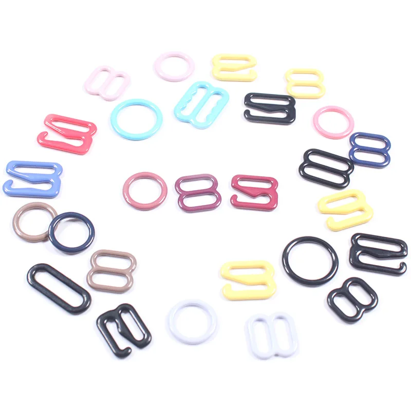 Factory Price Bra Adjustable Slider and Ring Bra Accessories Bra Hook and Eye Slider Swimwear Bikini Buckle
