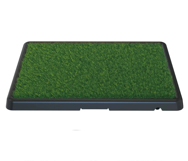 Hot Sale Large Artificial Grass Dog Pet Toilet With Drain Pipe Easy to Clean Potty Tray for Dogs Pet Training Supplies factory