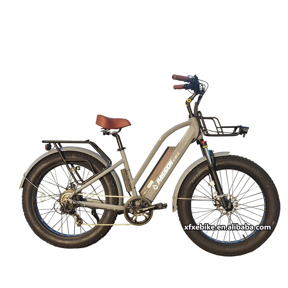 Women's 48V 500W Electric Fat Tire Beach Cruiser Bike