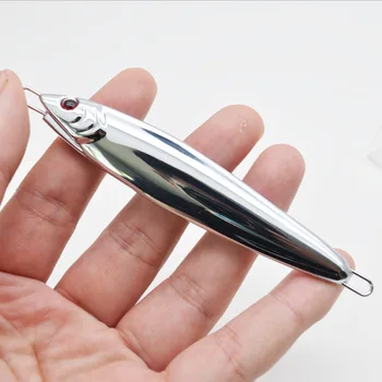 Chrome Glow Fall Slow Pitch Jigging Blank Tungsten Jig Bass Mackerel Iron Jigging Lure Saltwater – Metal Jig – view 4