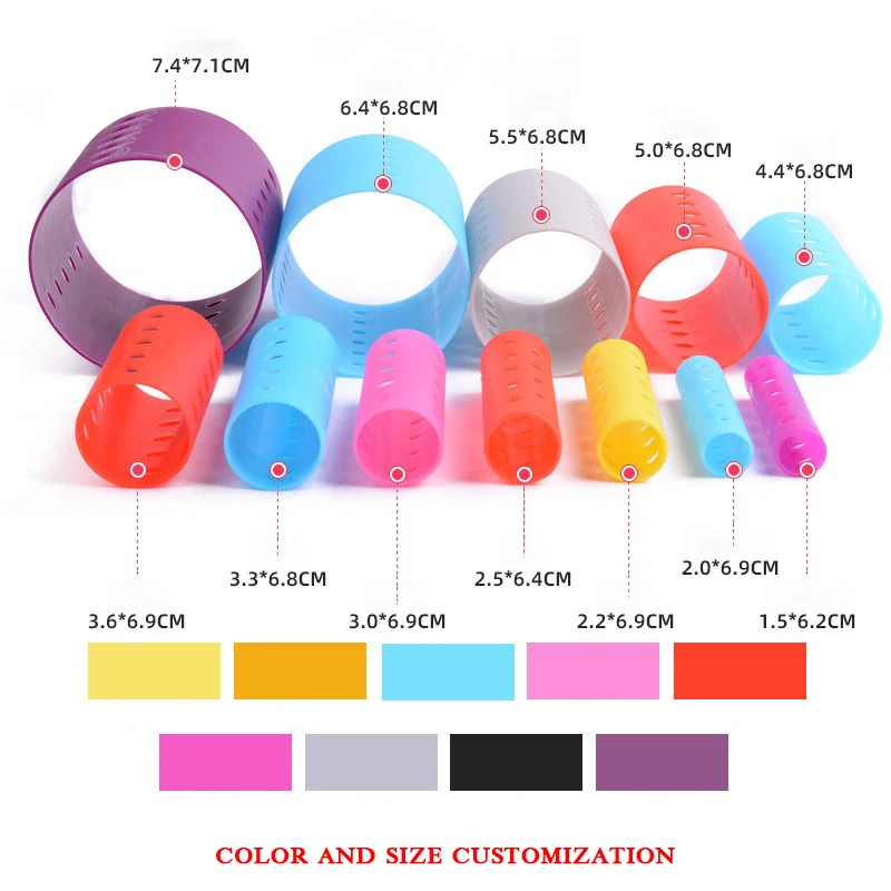 Factory Direct Sale Multi-size Plastic Hair Rollers DIY Hair Styling Tools Magnetic Hair Rollers with Pins