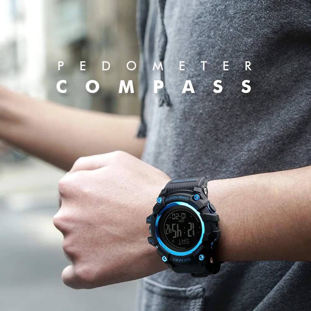 SKMEI 1356 Compass Pedometer Outdoor Climbing Watch For Men Original