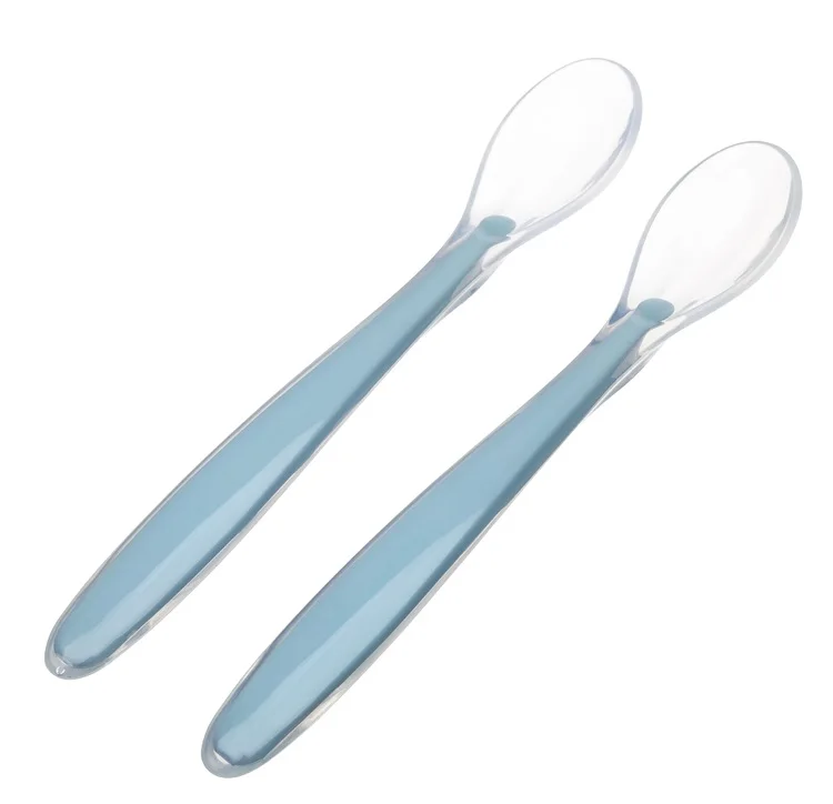 Food Grade Soft Tip Silicone Self Feeding Feeder Spoon Training Kids Child  Spoon Set For Newborn Baby - Buy Food Spoon Baby,Weaning Supplies For 6+  Months,Spoons With Container Product on Alibaba.com