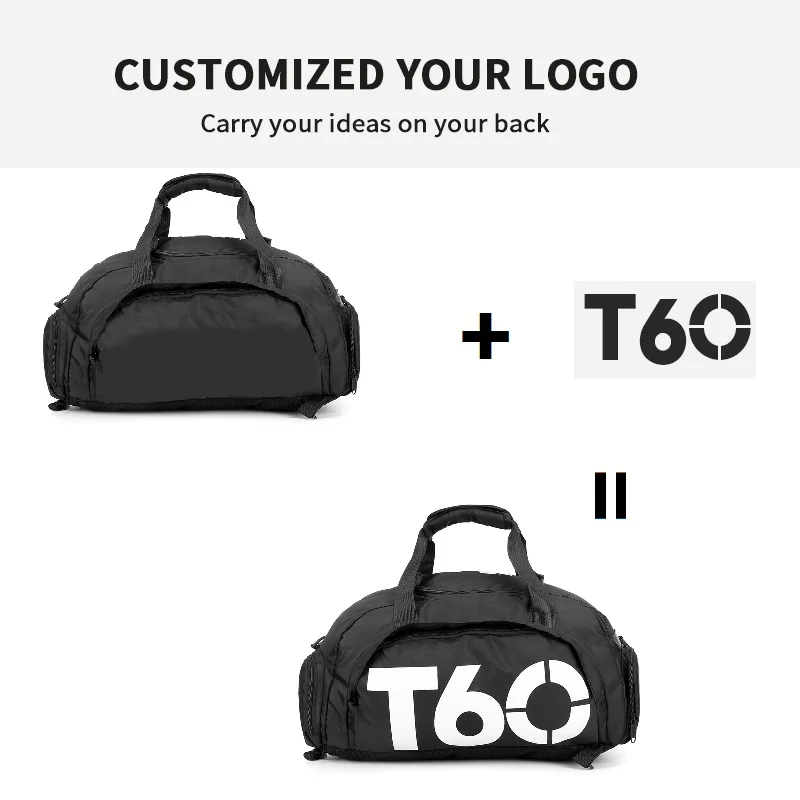 L Size 2022 Waterproof Large Capacity Gym Bag With Shoes Compartment